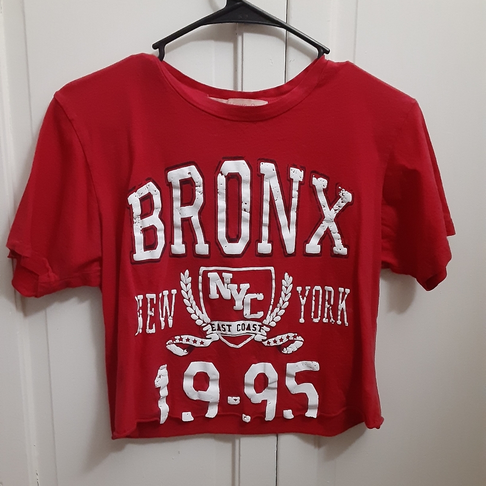 Crop short sleeve tee shirt